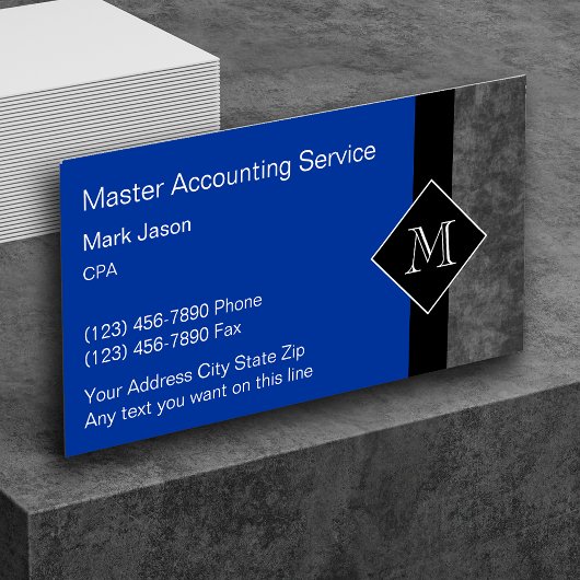 Cartes de visite comptables