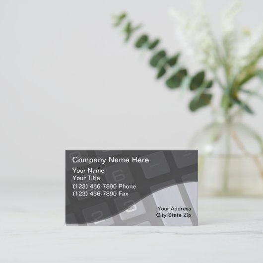 Cartes de visite comptables (Debout devant)