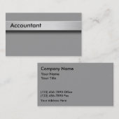 Cartes de visite comptables (Devant / Derrière)