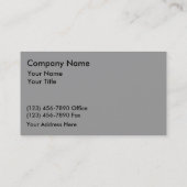 Cartes de visite comptables (Dos)