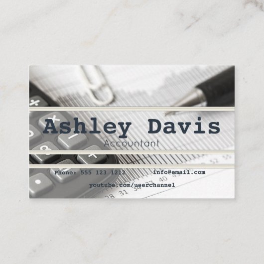 Cartes de visite comptables (Dos)