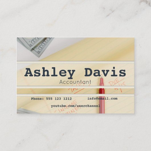 Cartes de visite comptables (Dos)