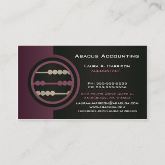 Cartes de visite comptables Abacus