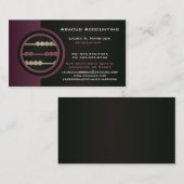 Cartes de visite comptables Abacus (Devant / Derrière)