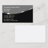 Cartes de visite comptables modernes brillants (Devant / Derrière)