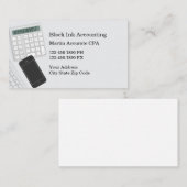 Cartes de visite comptables simples et modernes (Devant / Derrière)