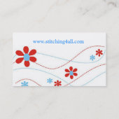 Cartes de visite Conception-Uniques de broderie (Dos)