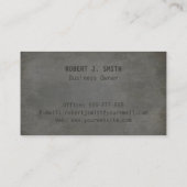 Cartes de visite concrets d'amélioration de (Dos)