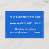 Cartes de visite-conseils (Dos)