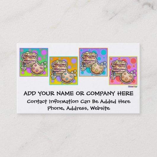 CARTES DE VISITE - Cookies Pop Art (Devant)