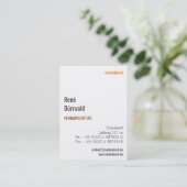 Cartes de visite cool (Debout devant)