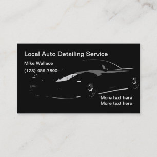 Cartes de visite Cool Automotive Car Care