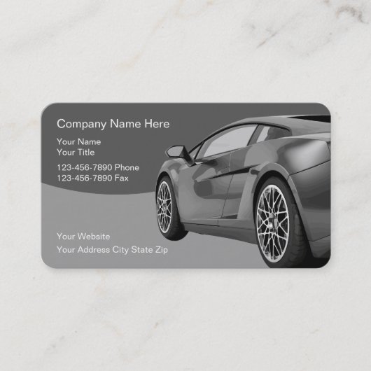 Cartes de visite Cool Car (Devant)