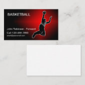 Cartes de visite Cool de basket-ball (Devant / Derrière)
