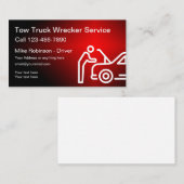 Cartes de visite cool de conducteur de camion-remo (Devant / Derrière)