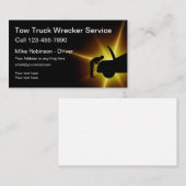 Cartes de visite cool de conducteur de camion-remo (Devant / Derrière)