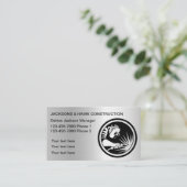 Cartes de visite cool de la construction métalliqu (Debout devant)