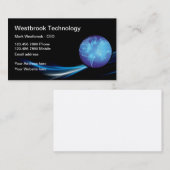 Cartes de visite Cool de la technologie moderne (Devant / Derrière)