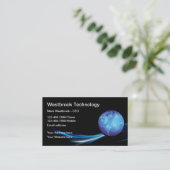 Cartes de visite Cool de la technologie moderne (Debout devant)