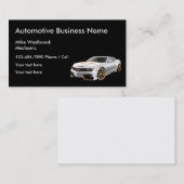 Cartes de visite Cool de mécanique automobile (Devant / Derrière)