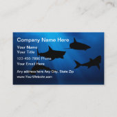 Cartes de visite cool de pêche au requin (Devant)