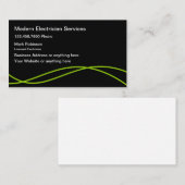 Cartes de visite Cool d'électricien (Devant / Derrière)