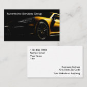 Cartes de visite Cool des services automobiles (Devant / Derrière)