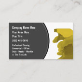 Cartes de visite Cool du service de nettoyage (Devant)