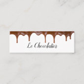 Cartes de visite cool du thème du chocolat (Devant)