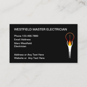 Cartes de visite Cool Master Électricien