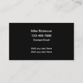 Cartes de visite Cool mécanique de moto mobile (Dos)