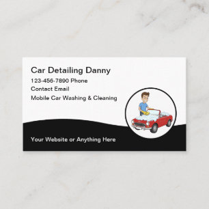 Cartes de visite Cool Modern Car Wash Detailing