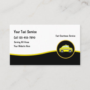 Cartes de visite cool modernes pour chauffeur de t