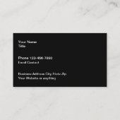 Cartes de visite cool pour entreprise de construct (Dos)
