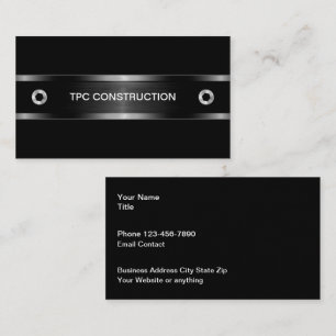 Cartes de visite cool pour entreprise de construct