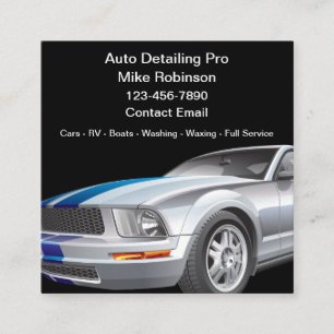 Cartes de visite cool pour le detailing de voiture