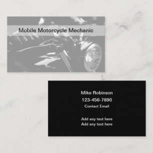 Cartes de visite cool pour mécanicien moto mobile