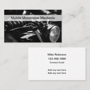 Cartes de visite cool pour mécanicien moto mobile
