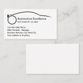 Cartes de visite cool pour services automobiles (Devant / Derrière)
