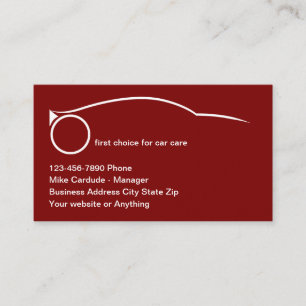 Cartes de visite cool pour services automobiles