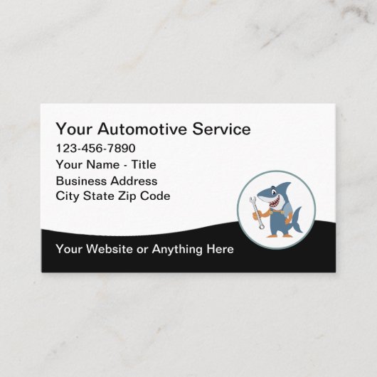 Cartes de visite cool pour services automobiles (Devant)