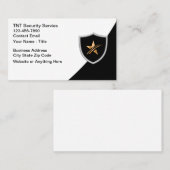 Cartes de visite Cool Services de sécurité (Devant / Derrière)