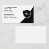 Cartes de visite Cool Services de sécurité (Devant / Derrière)