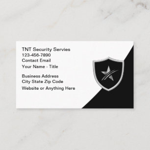 Cartes de visite Cool Services de sécurité