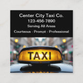 Cartes de visite Cool Simple Taxi (Devant)