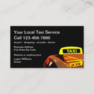 Cartes de visite Cool Taxi Light