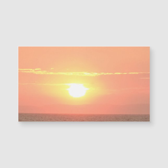Cartes de visite couchers de soleil (Devant)