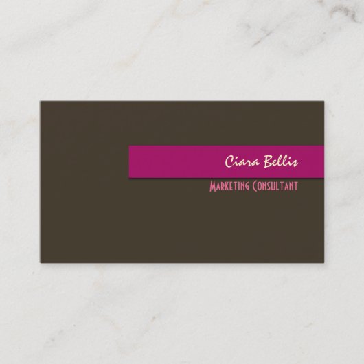 Cartes de visite couleurs rétro branchées (Devant)