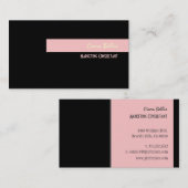 Cartes de visite couleurs rétro branchées (Devant / Derrière)