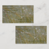 Cartes de visite couverts de rosée de paysage ou (Devant / Derrière)